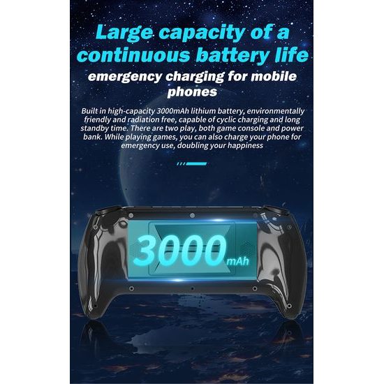 SF3500 Přenosná herní konzole s 5″ IPS displejem, 3000 mAh a TV výstupem