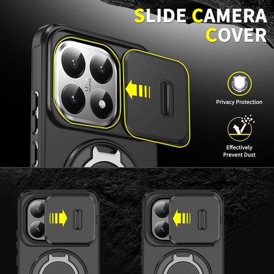 Θήκη Camslide Stand, Xiaomi 15T, μαύρη