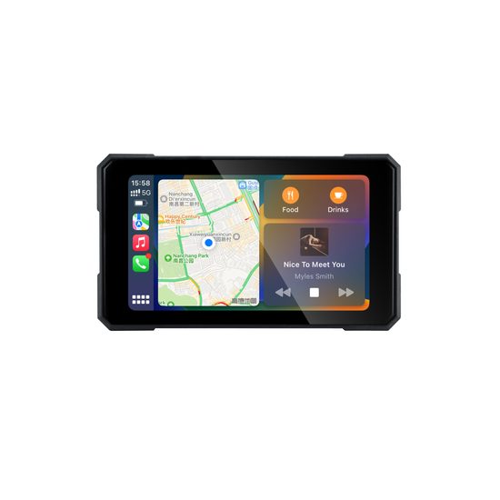 5" motocyklový displej s bezdrôtovým Apple CarPlay a Android Auto