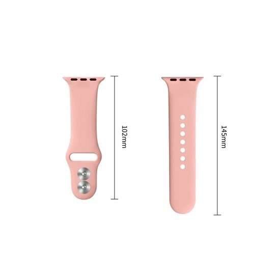 Tech-Protect Silicone rihm Apple Watch 8 / 9 / 10 / 11 / 12 / SE / Ultra (44 / 45 / 46 / 49 mm) – roosa