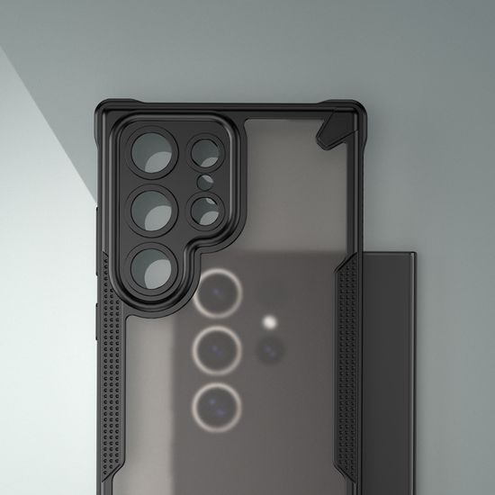 Samsung Galaxy S24 Ultra ümbris – ArmorShield Hybrid Case – must