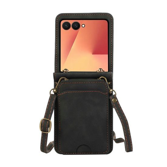 Etui Crossbody, Samsung Galaxy Z Flip 8, czarne