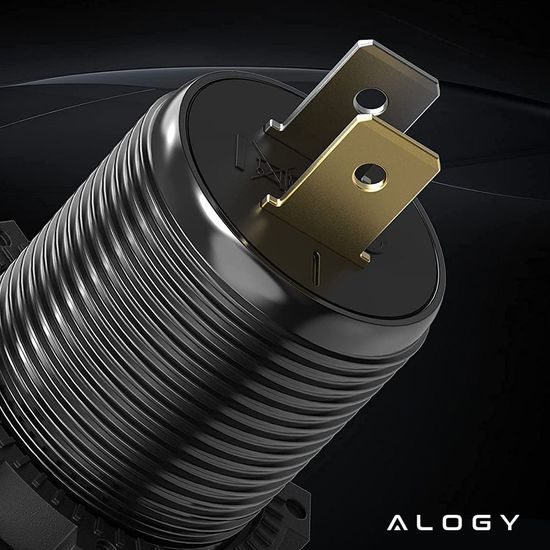 Alogy motociklski polnilnik, 2x USB-A QC 3.0 + USB-C PD 60W