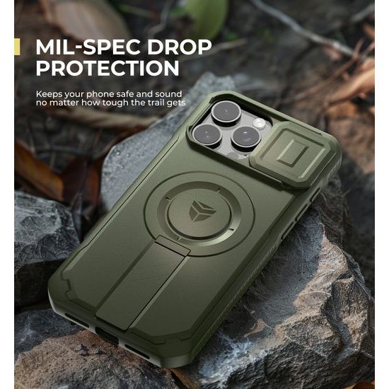 Dexnor MagSafe Kickstand Προστατευτική Θήκη iPhone 16 Pro Max, πράσινη