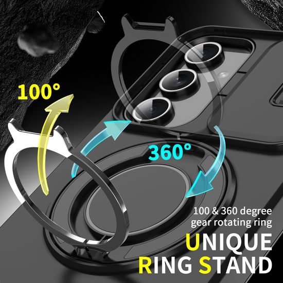 Camslide Stand borító, Samsung Galaxy A54, fekete