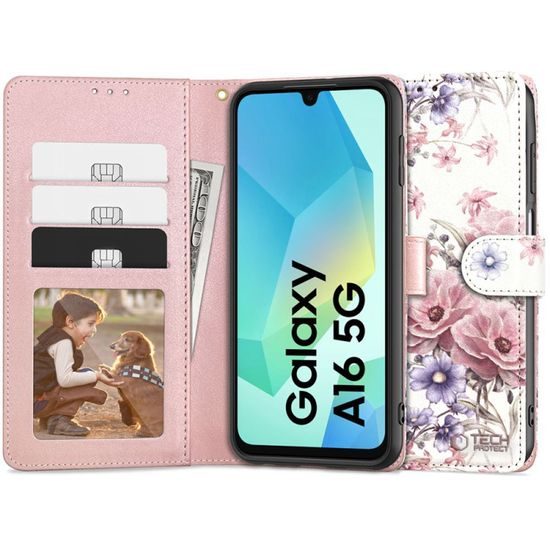 Tech-Protect púzdro, Samsung Galaxy A16 4G / 5G, kvety