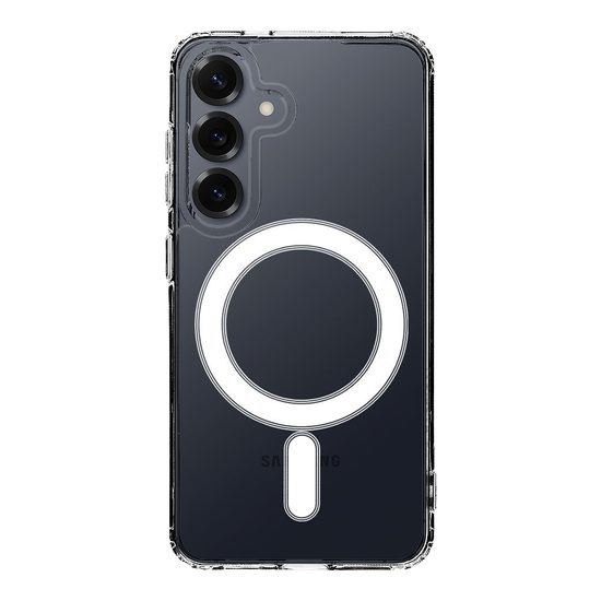 Samsung Galaxy S25 Hoesje - Tactical MagForce - Transparant (Anti-geel) - MagSafe geschikt