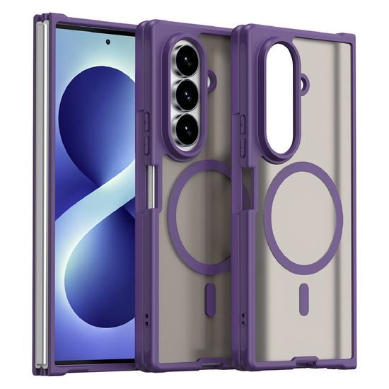 Techsuit HaloFrost II MagSafe Schutzhülle für Samsung Galaxy Z Fold8 Ultra - Magnetische Handyhülle - Violett