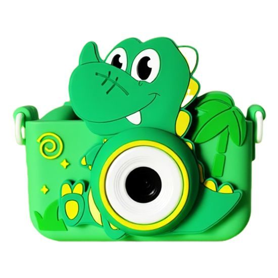 Kinder Digitalkamera Dino mit Display und Video - Grün