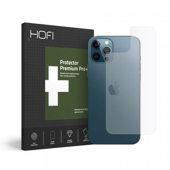 Hofi Hybrid Folie de sticlă securizată pentru partea din spate, iPhone 12 / 12 Pro