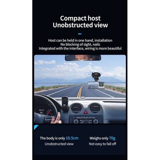 Κάμερα αυτοκινήτου XO XJ03, μαύρη