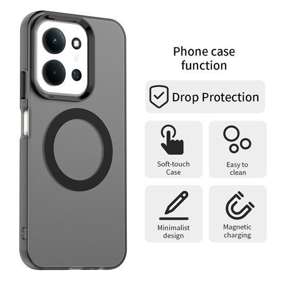 Techsuit CandyCase MagSafe, Xiaomi Redmi 15C 4G / 5G / Poco C85 4G, μαύρο