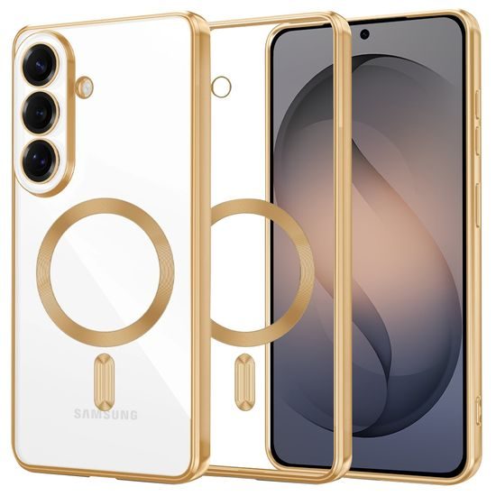Techsuit Luxury Crystal MagSafe, Samsung Galaxy S26, zlatý