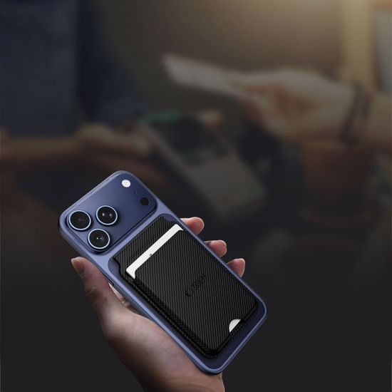 Tech-Protect MagWallet Stand MagSafe Καθολική μαγνητική θήκη καρτών, carbon