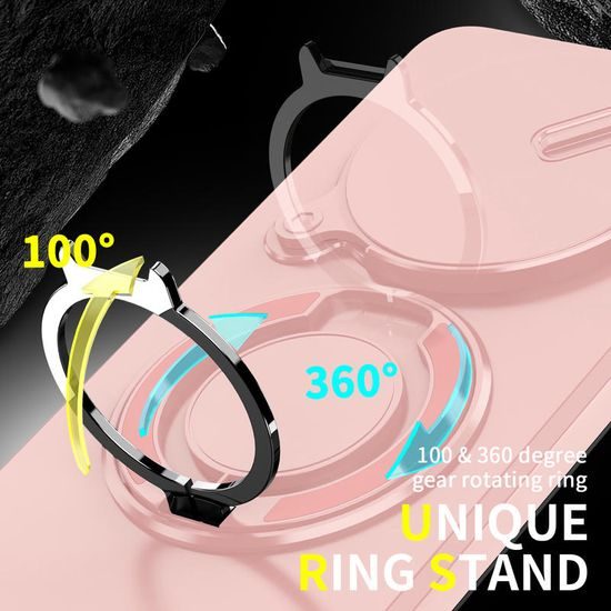 Θήκη Camslide Stand, Xiaomi Redmi Note 15 5G, ροζ