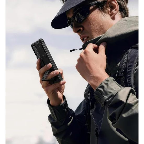 Dexnor 360 Kickstand Camprotector θήκη Samsung Galaxy S26 Plus, μαύρη