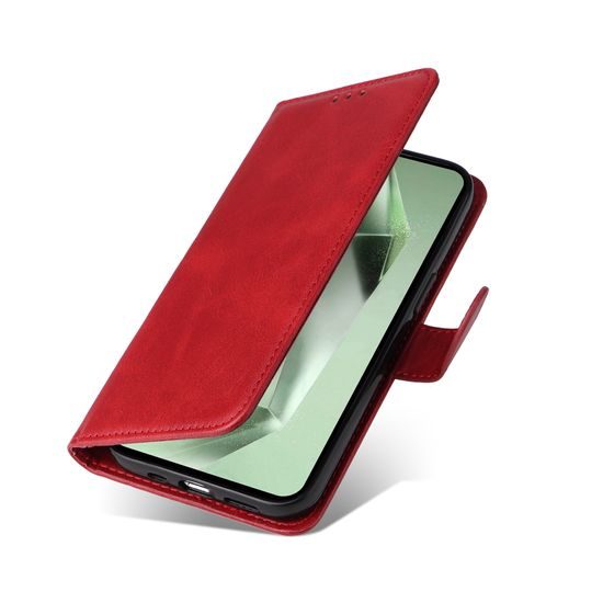 Mágneses tok, Samsung Galaxy S24 FE, piros