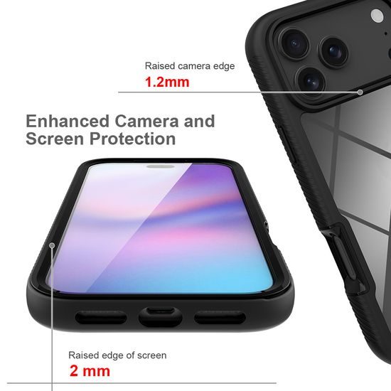 JP Defense360 θήκη, iPhone 17 Pro Max, μαύρη