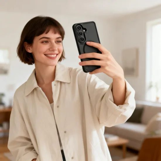 Tech-Protect MagRack MagSafe Schutzhülle für Samsung Galaxy S26 Plus - Mit Kickstand und MagSafe - Schwarz Matt