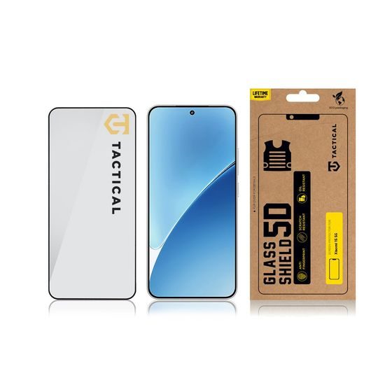 Tactical Glass Shield 5D γυαλί για Xiaomi 15 5G, μαύρο