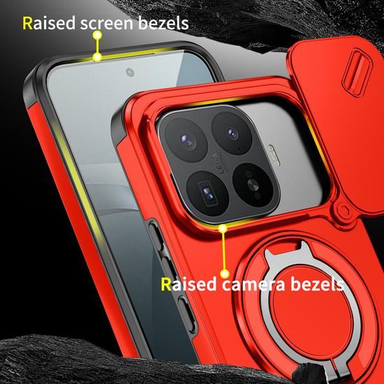 Θήκη Camslide Stand, Xiaomi 17T Pro, κόκκινη