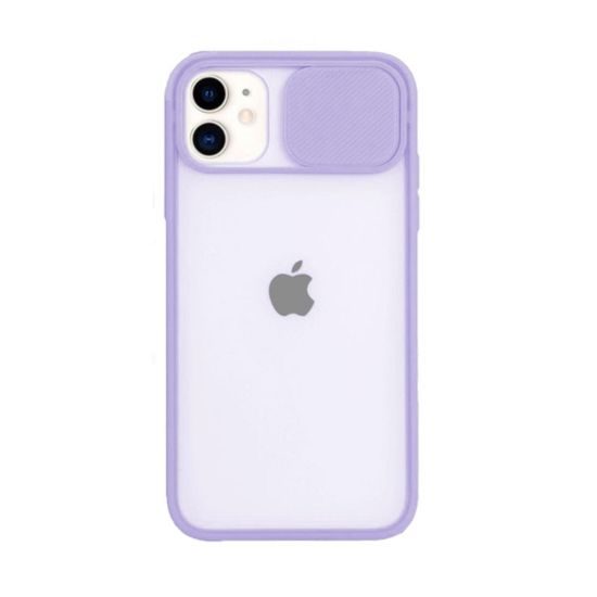 Obal s ochrannou šošovky, iPhone X, fialový