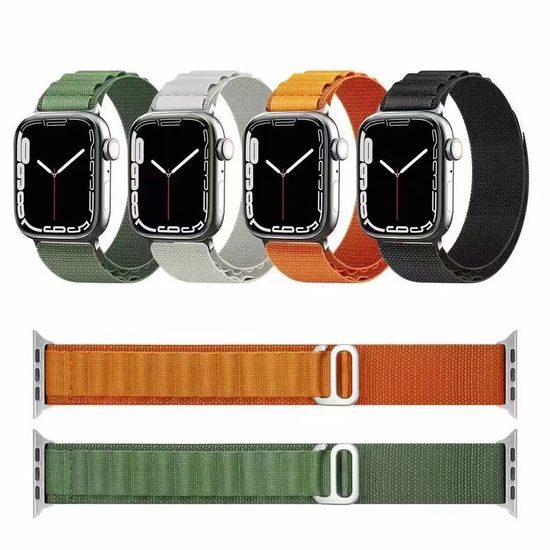 Techsuit Remienok na hodinky W037, Apple Watch 1 / 2 / 3 / 4 / 5 / 6 / 7 / 8 / SE / SE 2 / Ultra (42 / 44 / 45 / 49 mm), čierny