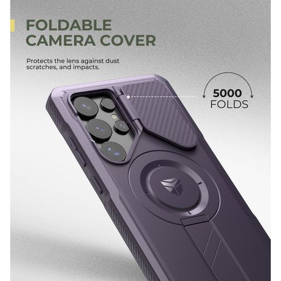 Dexnor MagSafe 360 Kickstand Προστατευτική Θήκη Samsung Galaxy S25 Ultra, Μωβ