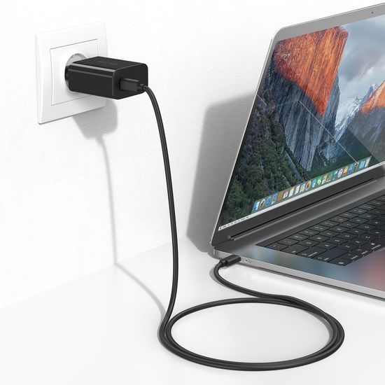 Blavec caricabatterie BC-8, GaN4, PD QC 65W 3A, USB-C, nero