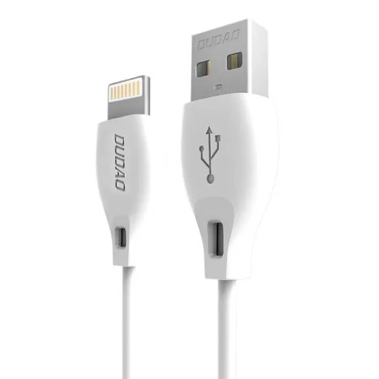 Dudao καλώδιο USB - Lightning, 2,4A, 1μ, λευκό