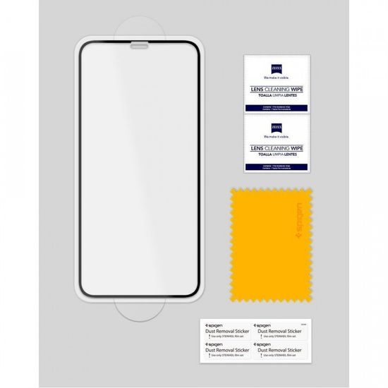 Spigen Full Cover Glass FC Displayschutz, Samsung Galaxy S10e, schwarz