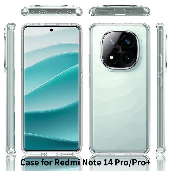 JP Priehľadný obal, Xiaomi Redmi Note 14 Pro 5G
