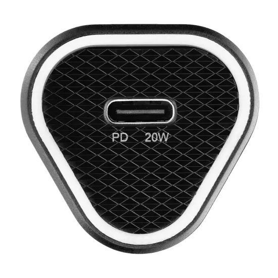 BlueStar автомобилно зарядно USB-C 3A 20W, PD, QC 3.0, AFC черно