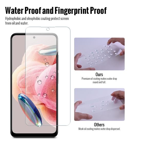 JP Long Pack Προστατευτικά Γυαλιά Οθόνης, Πακέτο 3 Γυαλιών, Xiaomi Redmi Note 12 4G