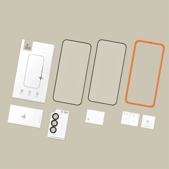 Tech-Protect Easy Set+, 2 edzett üveg + lencsevédő üveg, Samsung Galaxy S26, fekete