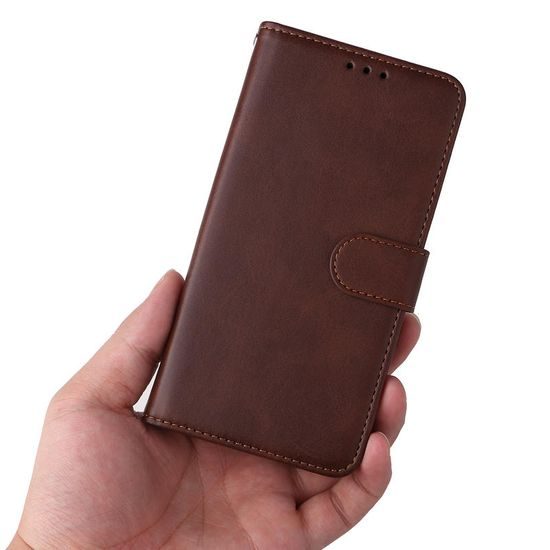 Samsung Galaxy A18 ümbris – Magnet Case nahkümbris – pruun