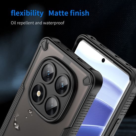 ArmorShield Hybrid Case, Xiaomi Redmi Note 14 Pro 5G, μαύρο