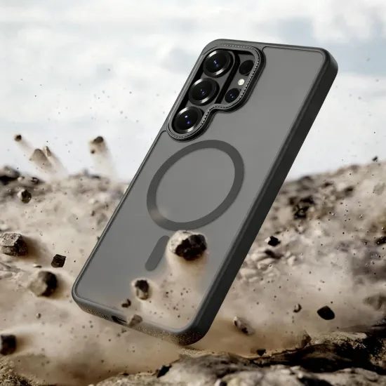 Tech-Protect MagCam Hoesje - MagSafe geschikt - met Camera Cover - voor Samsung Galaxy S26 Ultra - Zwart Mat