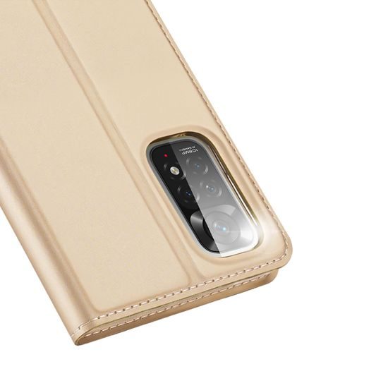 Dux Ducis Skin Pro, könyv tok, Xiaomi Redmi Note 11 / Note 11S, arany színű