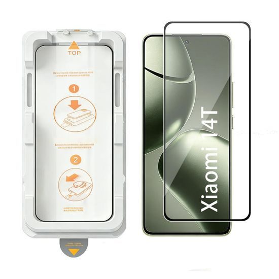 Wency Magic Box 5D Σκληρυμένο Γυαλί με Εύκολη Εφαρμογή, Xiaomi 14T, Μαύρο