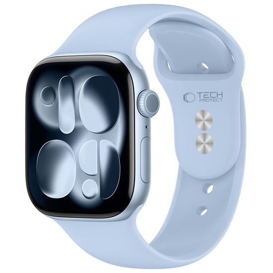Tech-Protect Silicone rihm Apple Watch 8 / 9 / 10 / 11 / 12 / SE / Ultra (40 / 41 / 42 mm) – helesinine