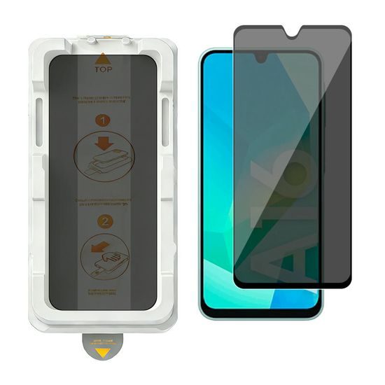 Wency Magic Box Privacy 5D Σκληρυμένο γυαλί με εύκολη εφαρμογή, Samsung Galaxy A16, μαύρο