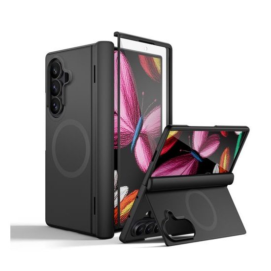 Samsung Galaxy Z Fold 8 Ultra vāciņš – Suritch MagSafe ar statīvu – melns