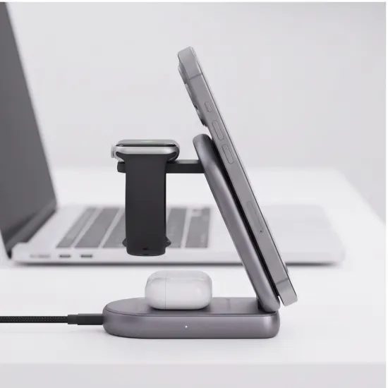 Tech-Protect A53 3σε1 ασύρματος φορτιστής MagSafe, 25 W, Qi2.2, γκρι