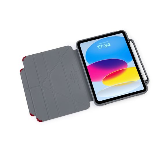 Pipetto Origami Pencil Shield, Apple iPad 10.9 2022 / iPad 11 2025, σκούρο κόκκινο