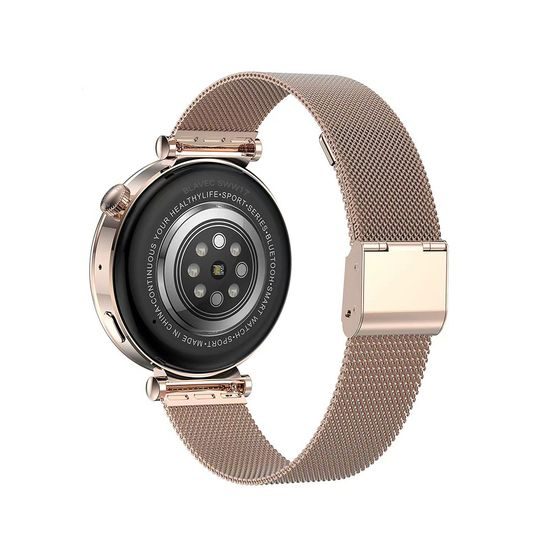 Blavec Smartwatch Amber W17 + 2 λουράκια, rose gold
