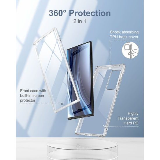 Suritch 360 Διάφανη Θήκη Samsung Galaxy S22 Ultra
