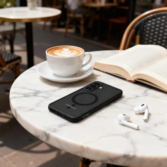 Tech-Protect MagMat MagSafe, Samsung Galaxy A57 5G, fekete matt