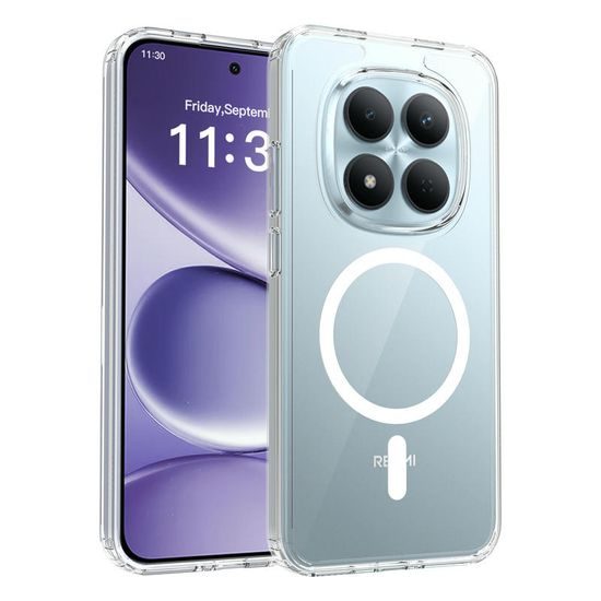 Magsafe Clear obal, Xiaomi Redmi Note 15 Pro 5G, průhledný