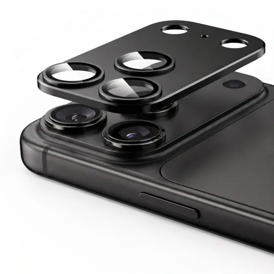 iPhone 18 Pro Max kaamera kaitseklaas – Tech-Protect CamFull Fit+ – must